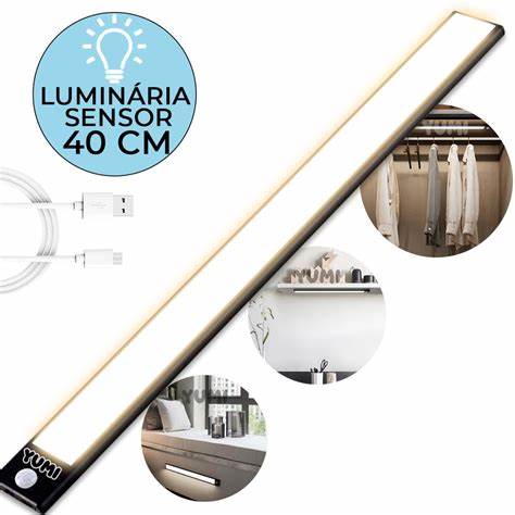 Luminaria Led Barra Usb Recarregavel + FRETE GRÁTIS