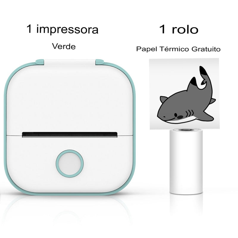 Impressora de bolso (Com Brinde de mais um rolo de papel adesivo )+ FRETE GRÁTIS + (ULTIMAS UNIDADES)