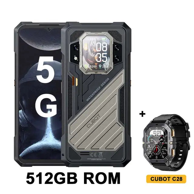 [Estreia mundial] CUBOT KINGKONG X, Smartphone robusto 5G, 32GB de RAM (16GB + 16GB estendidos),ROM de 256/512GB, bateria de 10200mAh, tela de 6,583" 120Hz,câmera de 100MP, celular android 14,NFC, adicionar ao carrinho