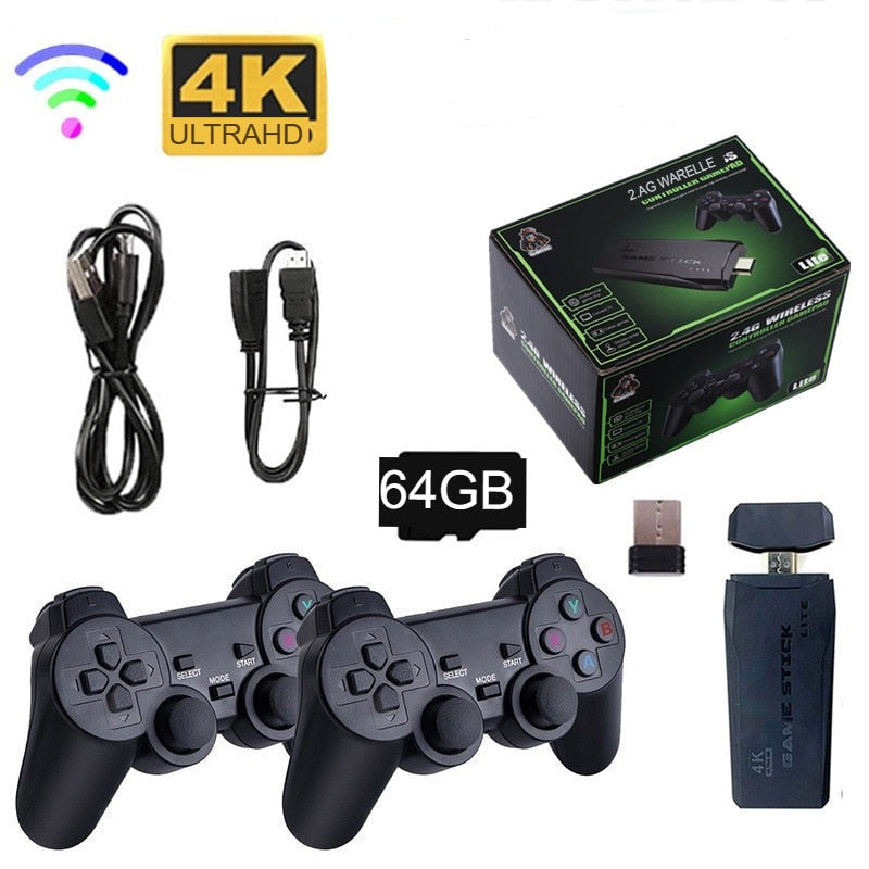 Video Game Stick Retrô Original 4K HD 10000 jogos (Últimas unidades)