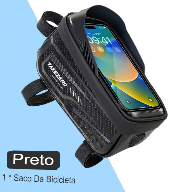 ESLNF-Waterproof Hard Shell Phone Bag, Cycling Bag, Handlebar Bag, Grande Capacidade, Touchscreen Compatível, Acessórios