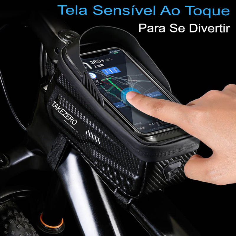 ESLNF-Waterproof Hard Shell Phone Bag, Cycling Bag, Handlebar Bag, Grande Capacidade, Touchscreen Compatível, Acessórios