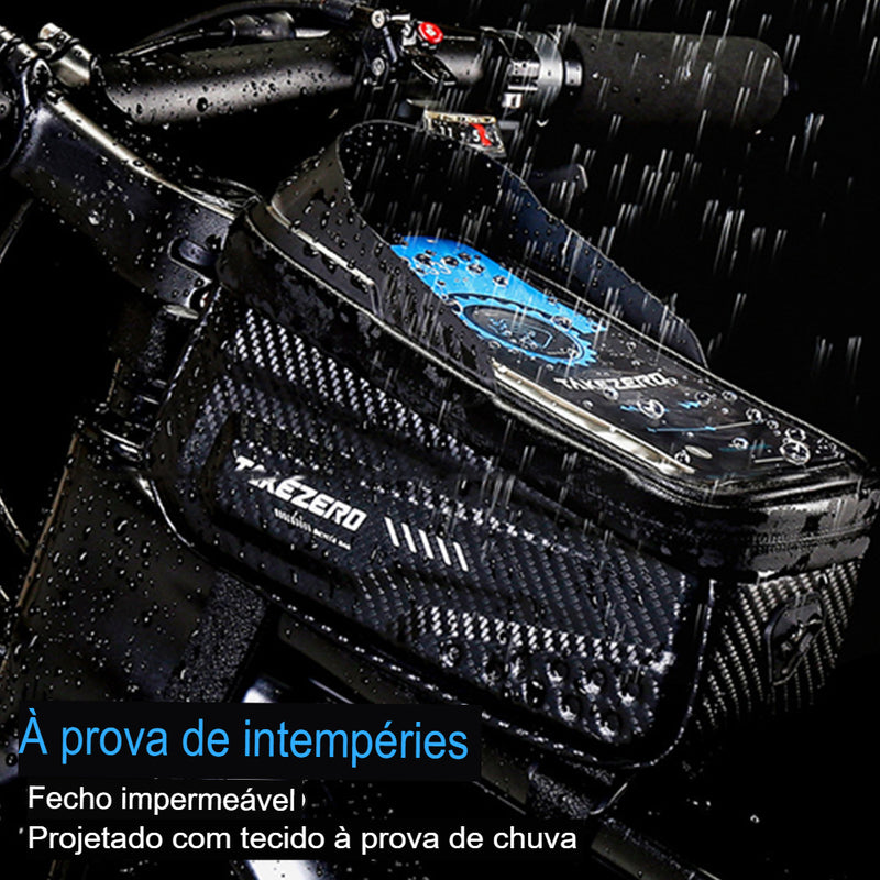 ESLNF-Waterproof Hard Shell Phone Bag, Cycling Bag, Handlebar Bag, Grande Capacidade, Touchscreen Compatível, Acessórios