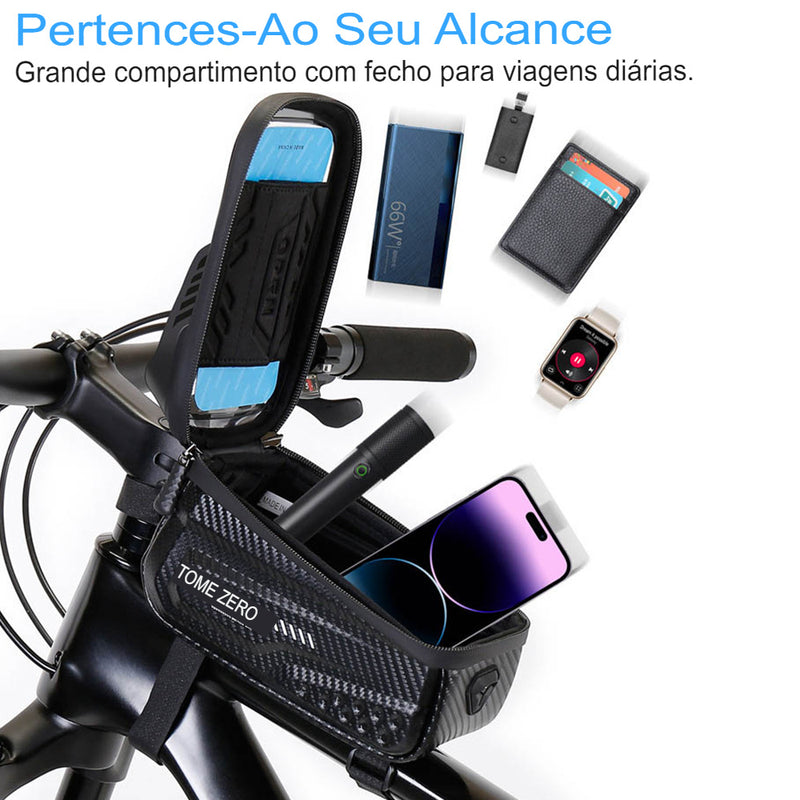 ESLNF-Waterproof Hard Shell Phone Bag, Cycling Bag, Handlebar Bag, Grande Capacidade, Touchscreen Compatível, Acessórios