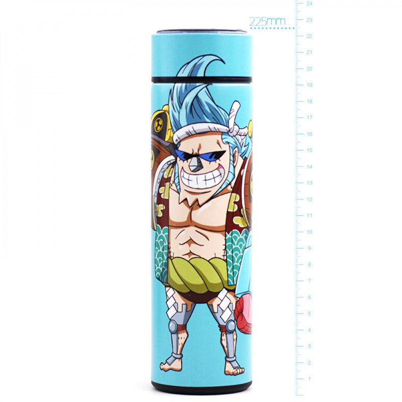 Garrafa Térmica One Piece Cosplay, Luffy Zoro Sanji 480ml