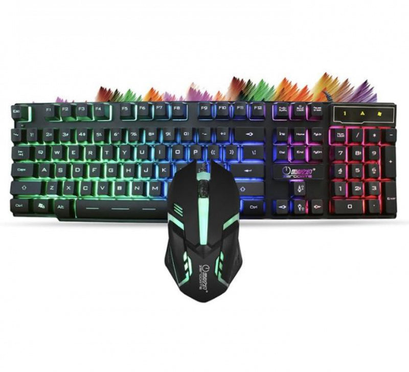 Kit Teclado Semi Mecânico + Mouse Gamer Rgb