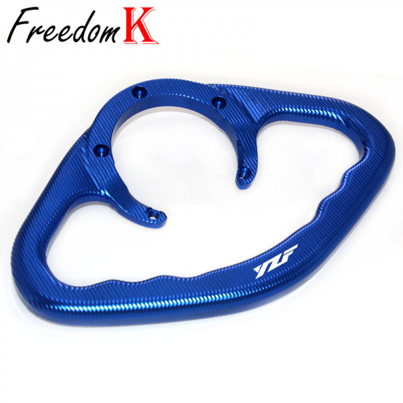 Motocicleta CNC Passageiro Hand Grip, Tanque Grab Bar Handles, Braço para YAMAHA YZF-R1 YZF-R3 YZF-R6 YZF-R25 YZF R1 R3